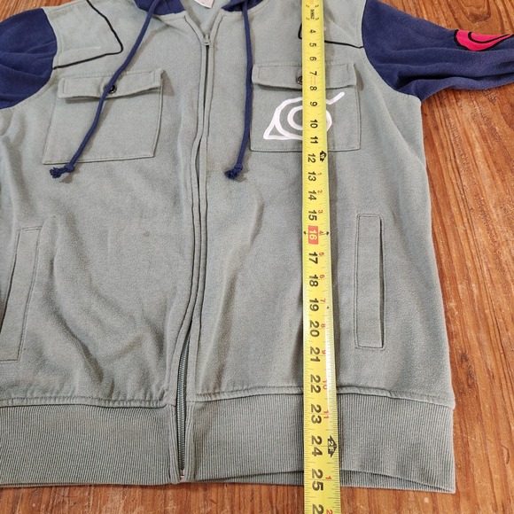 Naruto Shippuden Kakashi Hatake Full Zip Hoodie‎ Hot Topic Men's Unisex Medium - Picture 12 of 13